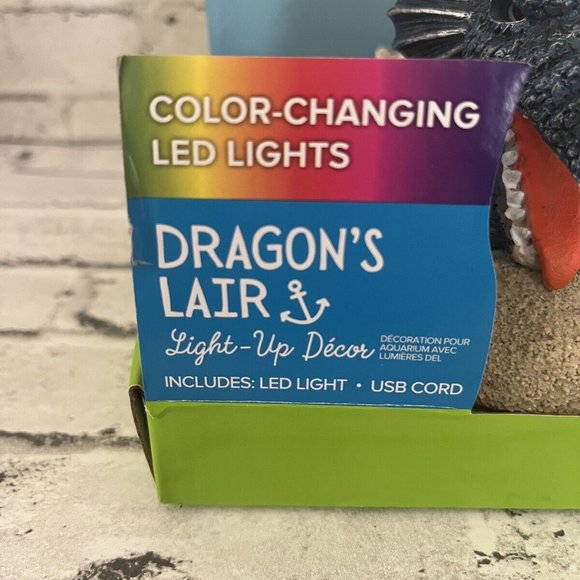 Top Fin Dragon’s Lair Aquarium LED Light Up Decor NIB - Picture 2 of 3